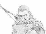 Anneaux Seigneur Elfe Hobbit Legolas Coloriage Herr Ringe Personnages Coloriages Colorkiddo Albumdecoloriages sketch template