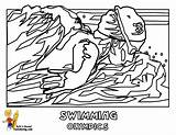 Coloring Pages Swimming Print Popular sketch template