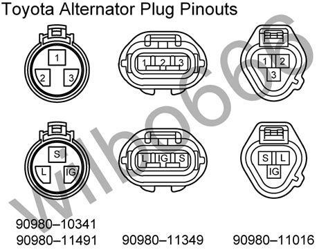 denso  pin alternator wiring diagram