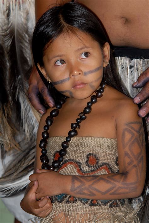 File Indigenous Girl Of Terena Ethnic Group Brazil