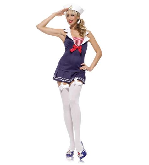 Sexy Sailor Cutie Costume Or Seaside Pinup Fancy Dress Costumes
