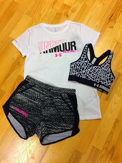 under armour black shatter outfit with just a pop of hot pink under armour outfits cute