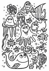 Mewarnai Binatang Laut Marins Ayo Mewarna Marin Cepat Wonder sketch template