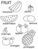 Para Ingles Niños Fruits Preescolar Coloring Vegetables Momjunction Colorear Dibujos Imagen Colorea Actividades Pinta Ejercicios Artículo Aprender Colores sketch template