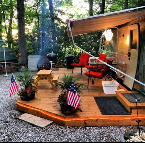 rv camping tips rvcamping campsite decorating camping decor camper living
