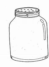 Jar Coloring Peanut Butter Template sketch template