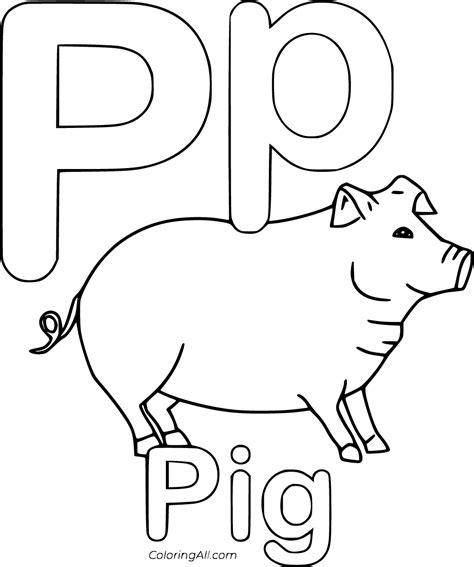 letter p coloring pages coloringall