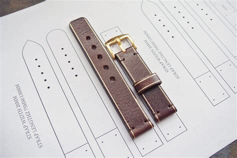 strap pattern  leather  band template handmade etsy