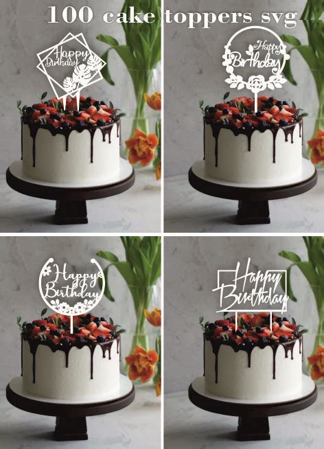 cake topper svg wholesale birthday svg cake topper  etsy