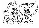 Coloring Disney Pages Cartoon Characters Printable Kids Colouring Color Duck Children Donald Popular Years Print Huey Baby Mini sketch template