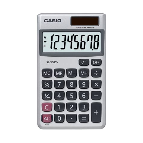 casio pocket  digit calculator sl sv