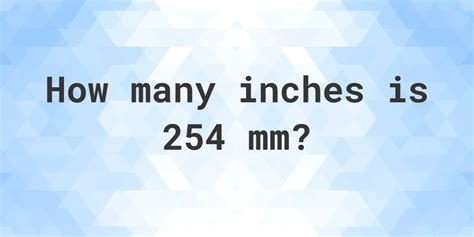 mm  inches calculatio