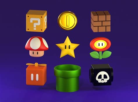 supermario designs themes templates  downloadable graphic elements