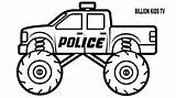 Coloring Truck Pages Police Monster Printable Cars Kids Sheets Popular Crayola sketch template