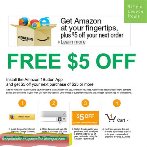 printable coupons  amazon coupons