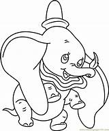 Dumbo Coloring Baby Pages Mom Template sketch template
