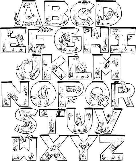 alphabet coloring pages hand lettering alphabet alphabet coloring