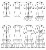 Mccall Misses Dresses sketch template