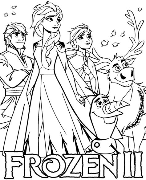 coloring pages frozen characters