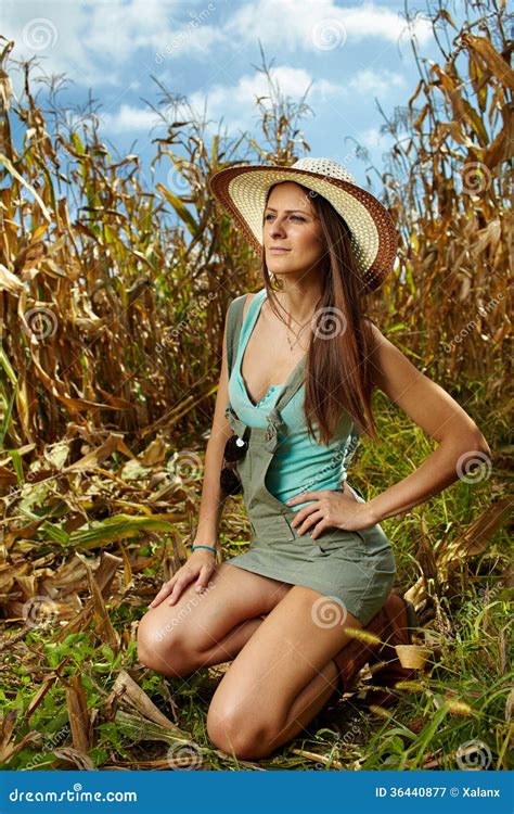 farm girl in a field of corn models female people hot sex picture