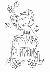 Digi Stamps Fall Stamp Wagon Pumpkins Dearie Dolls sketch template
