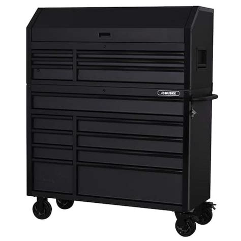 Husky Heavy Duty 52 In 15 Drawer Matte Black Tool Chest Combo