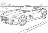 Mercedes Amg Benz Coloring Sls Pages Categories sketch template