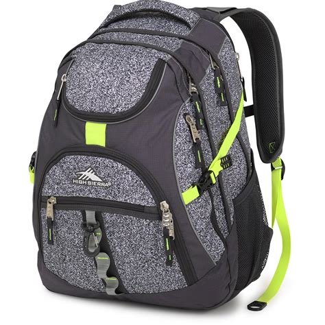 high sierra access backpack static mercury zest