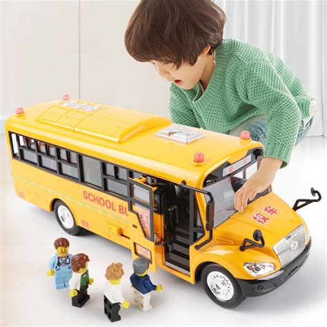 school bus toy large boy baby children sound  light bus car bus toy