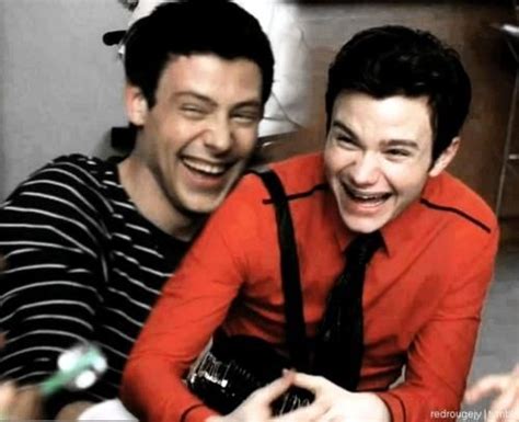 Fin And Kurt With Images Cory Monteith Chris Colfer Glee