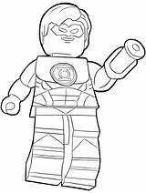 Lego Coloring Pages Lantern Green Printable Print Color Getcolorings sketch template