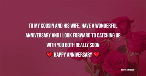cousin   wife   wonderful anniversary
