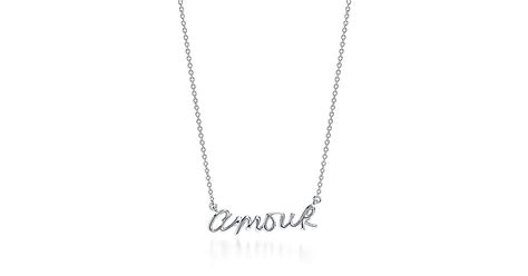 paloma s graffiti amour pendant in sterling silver tiffany and co