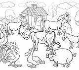 Farm Coloring Pages Adults Animal Agriculture Printable Animals Getcolorings Getdrawings Colorings sketch template