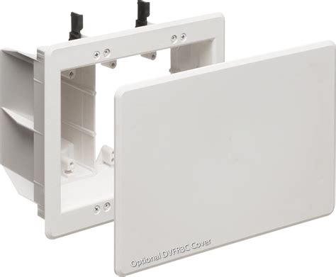 amazoncom arlington tvbu  tv box recessed outlet wall plate kit  gang white  pack