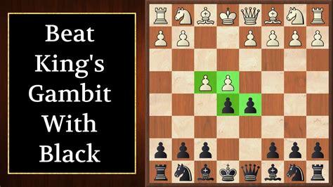 chess opening king s gambit as black youtube