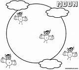 Moon Coloring Pages sketch template