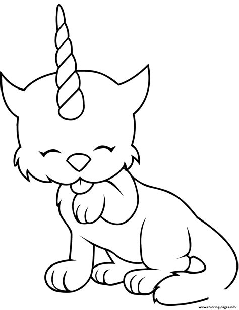 unwrap snigger fueling unicorn cat coloring page congratulating