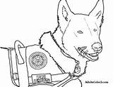 Coloring Dog Police Pages Canine Working Color Fbi Dogs Drawing Therapy Getdrawings Getcolorings Template Printable 428px 78kb sketch template