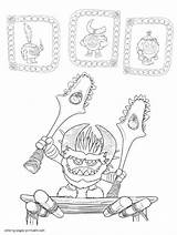 Moana Coloring Pages Kakamora Characters Printable Disney Print Colouring Look Other sketch template