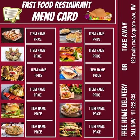 small business flyers restaurant menu card restaurant flyer menu flyer