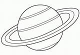 Coloring Planets Saturn sketch template