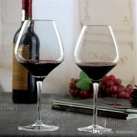 2020 hot sale crystal red wine glass giant long stem wine glass from