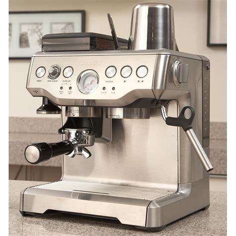 breville besxl barista express espresso maker  integrated burr grinder refurbished
