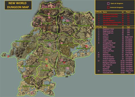 map  dungeons including open air  thought id share beta rnewworldgame