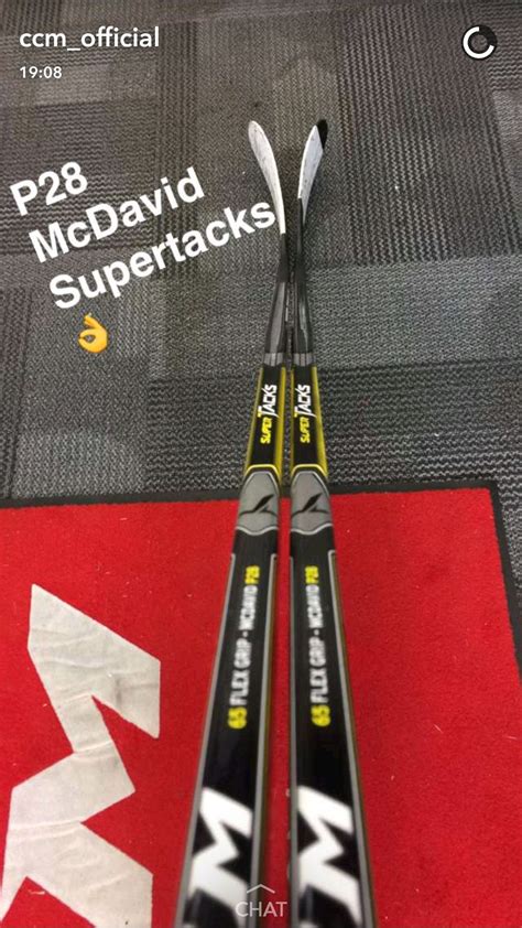 ccm super tacks sticks  include   p mcdavid blade pattern hockeyplayers