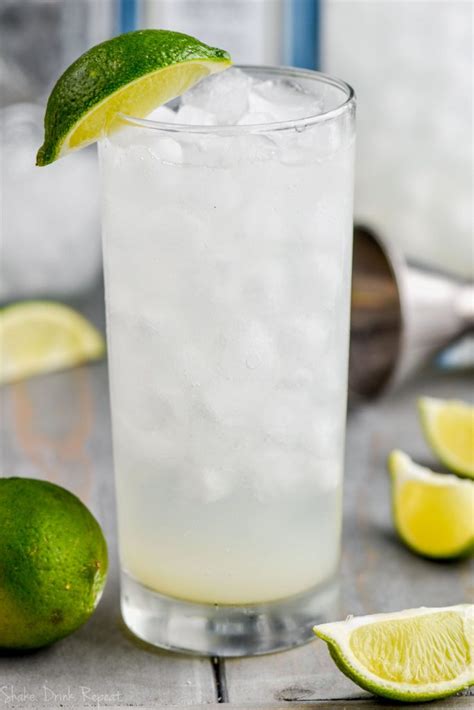 gin rickey recipe shake drink repeat