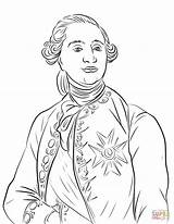 Louis Xvi Coloring King France Pages Drawing Napoleon Crossing Alps Bonaparte Supercoloring sketch template
