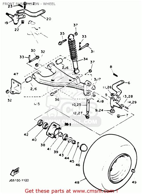 yamaha  golf cart parts diagram