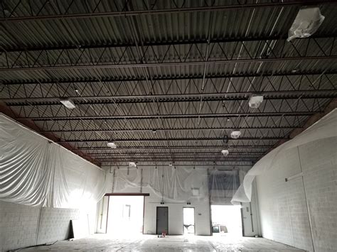 industrial ceiling  custom touch painting